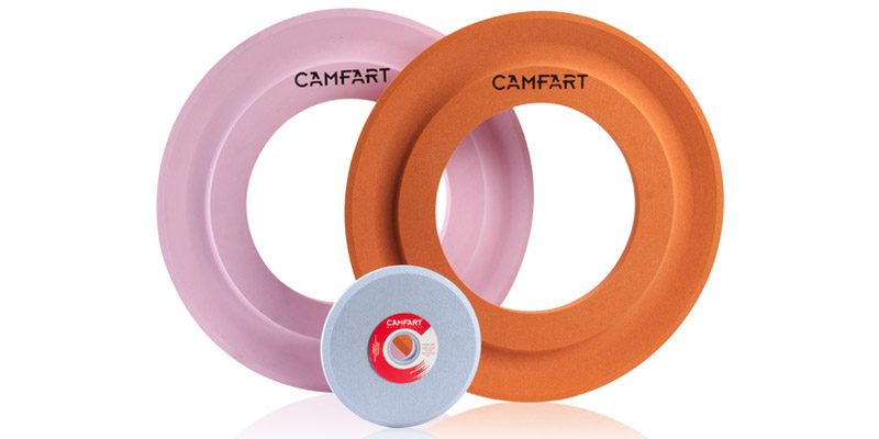 Pink and orange CAMFART ring wheels